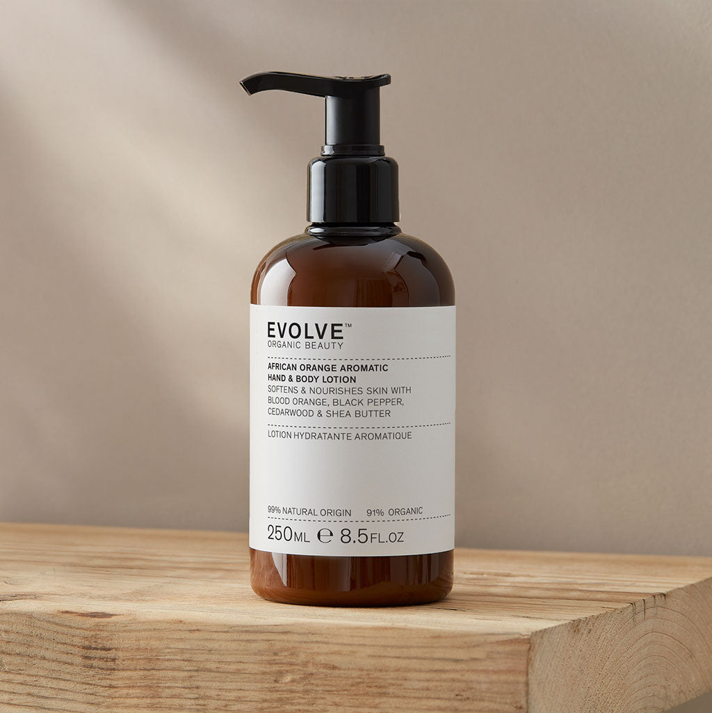Evolve Organic Beauty Body Moisturiser African Orange Aromatic Hand & Body Lotion