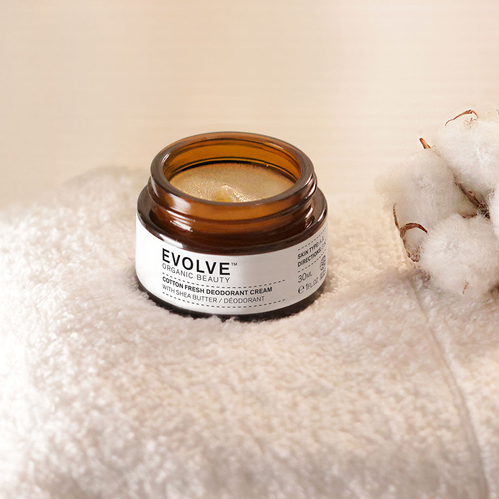 Evolve Organic Beauty Deodrant cream Cotton Fresh Natural Deodorant Cream