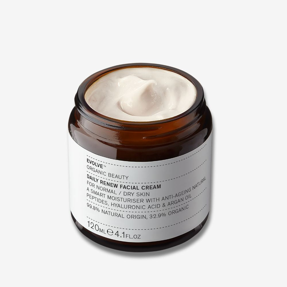 Evolve Organic Beauty Moisturizer Daily Renew Facial Cream - 120ml Supersize