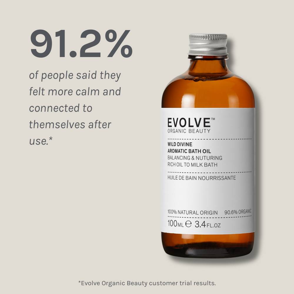 Evolve Organic Beauty Bath Oil Wild Divine Aromatic Bath Oil
