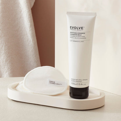 Evolve Organic Beauty Cleanser Soothing Ceramide Cleansing Milk