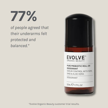 Evolve Organic Beauty Deodrant Pure Prebiotic Roll On Deodorant