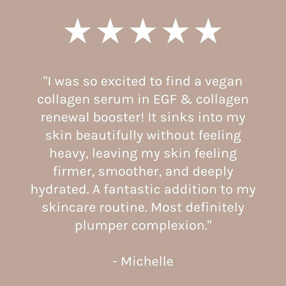 Evolve Organic Beauty Face Serum EGF + Collagen Renewal Booster