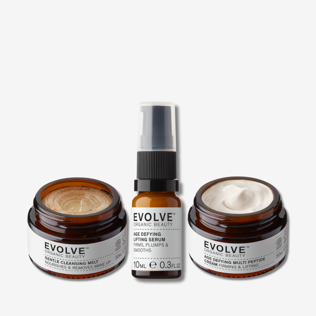 Evolve Organic Beauty Gift Set / Bundle Age Defying &amp; Firming 30-Days Trial Kit