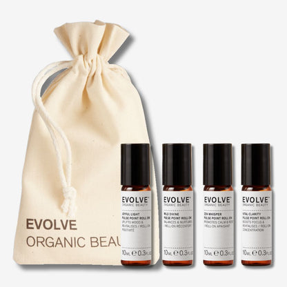 Evolve Organic Beauty Gift Set / Bundle Aromatherapy Rollerball Collection