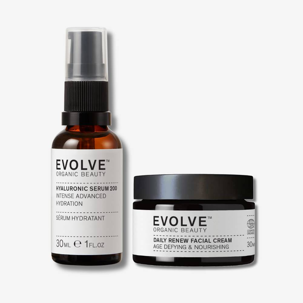 Evolve Organic Beauty Gift Set / Bundle Hydrate &amp; Renew Duo