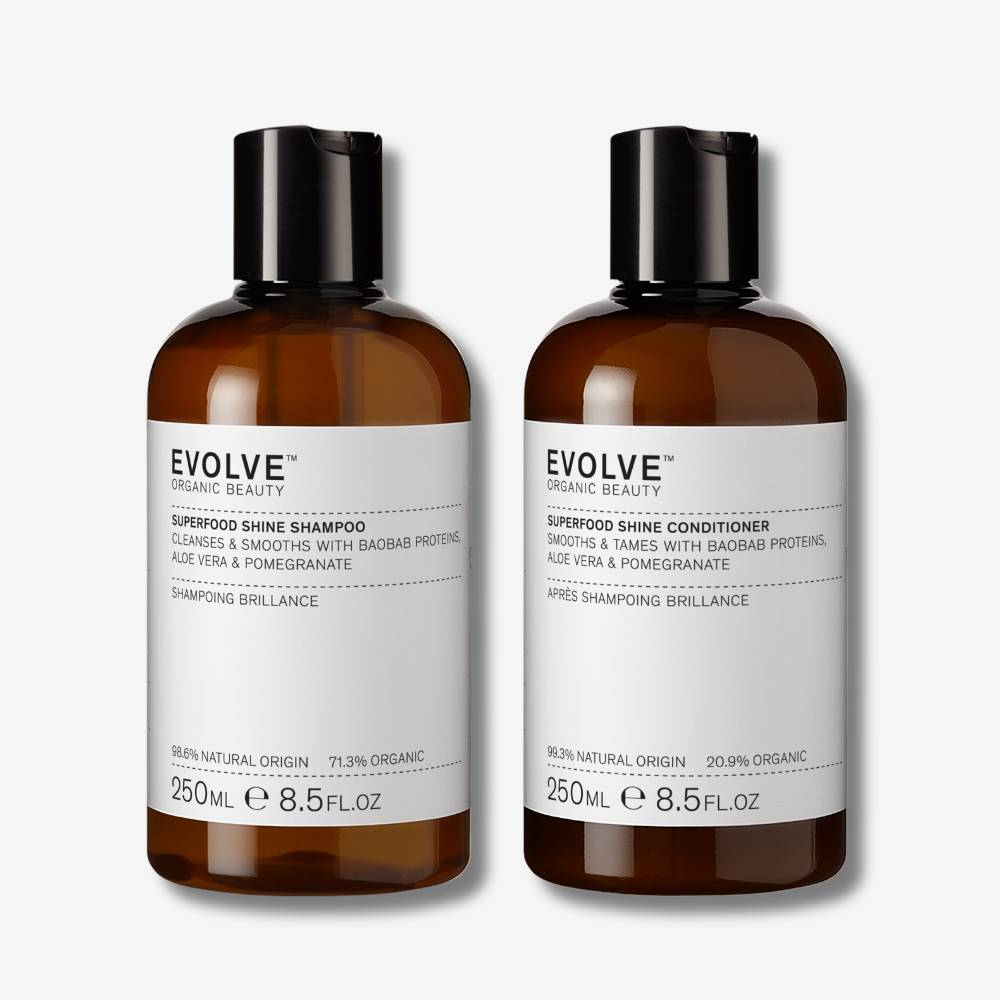 Evolve Organic Beauty Hair Care Superfood Shampoo &amp; Conditioner Duo