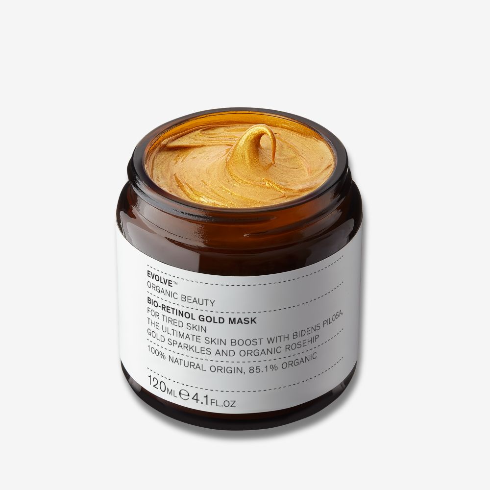 Evolve Organic Beauty Mask Bio-Retinol Gold Face Mask - Supersize