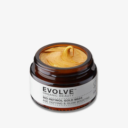 Evolve Organic Beauty Mask Bio-Retinol Gold Face Mask Travel Size