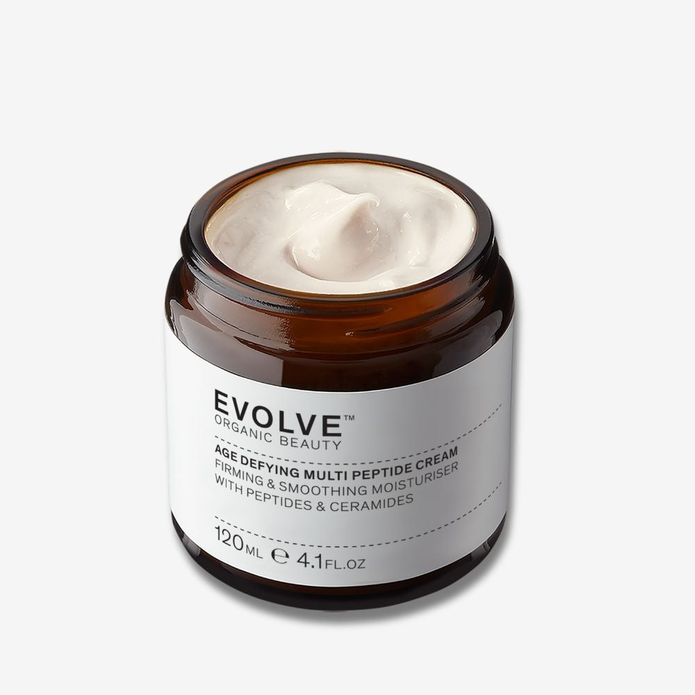 Evolve Organic Beauty Moisturiser Age Defying Multi Peptide Cream - 120ml Supersize