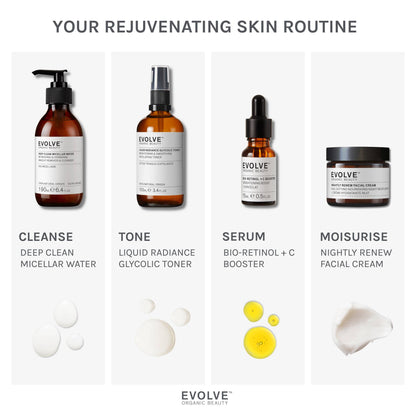 Evolve Organic Beauty Moisturiser Nightly Renew Facial Cream - Travel Size
