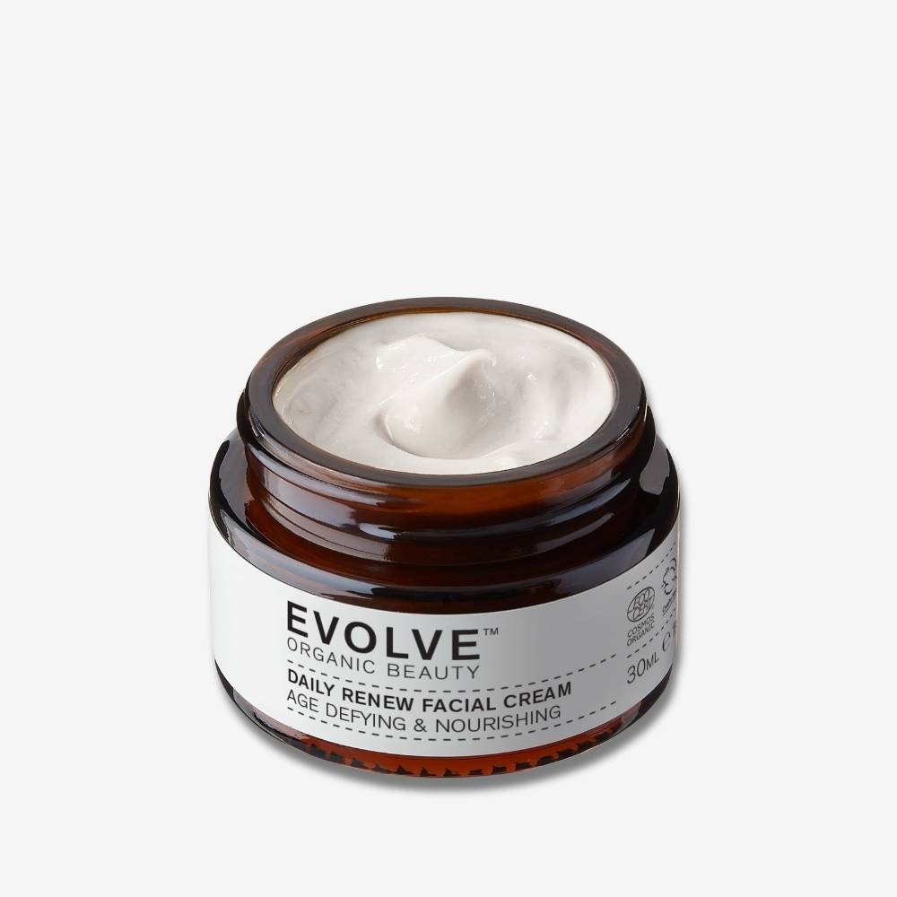 Evolve Organic Beauty Moisturizer Daily Renew Facial Cream - Travel Size
